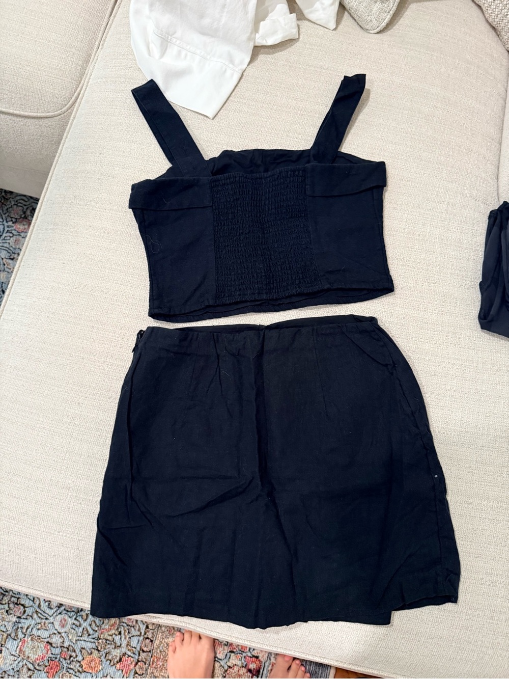 Abercrombie and Fitch - Linen Top and Skort Set - Picture 2 of 4